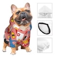 thumbnail image 3 of Fotbe Cartoon with Traffic Elements Sudadera con Estampado para Perros Pequeños – Suéter con Capucha para Mascotas, Tela Suave de Forro Polar con Bolsillo-X-Large, 3 of 7
