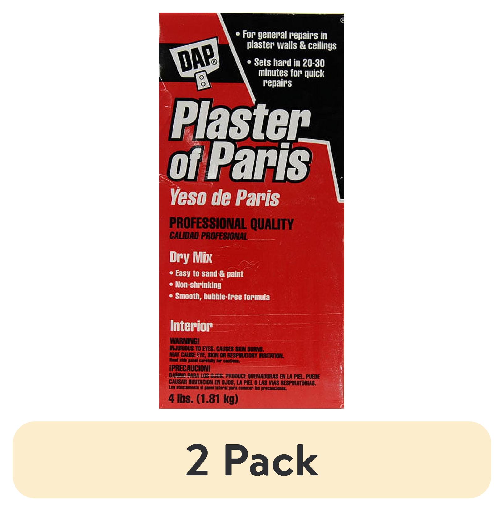 DAP Plaster of Paris White Dry Mix, 4 lb Box (2 Pack)