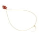 thumbnail image 1 of Collar con colgante ANGGREK bañado en oro rosa ajustable, 1 of 8