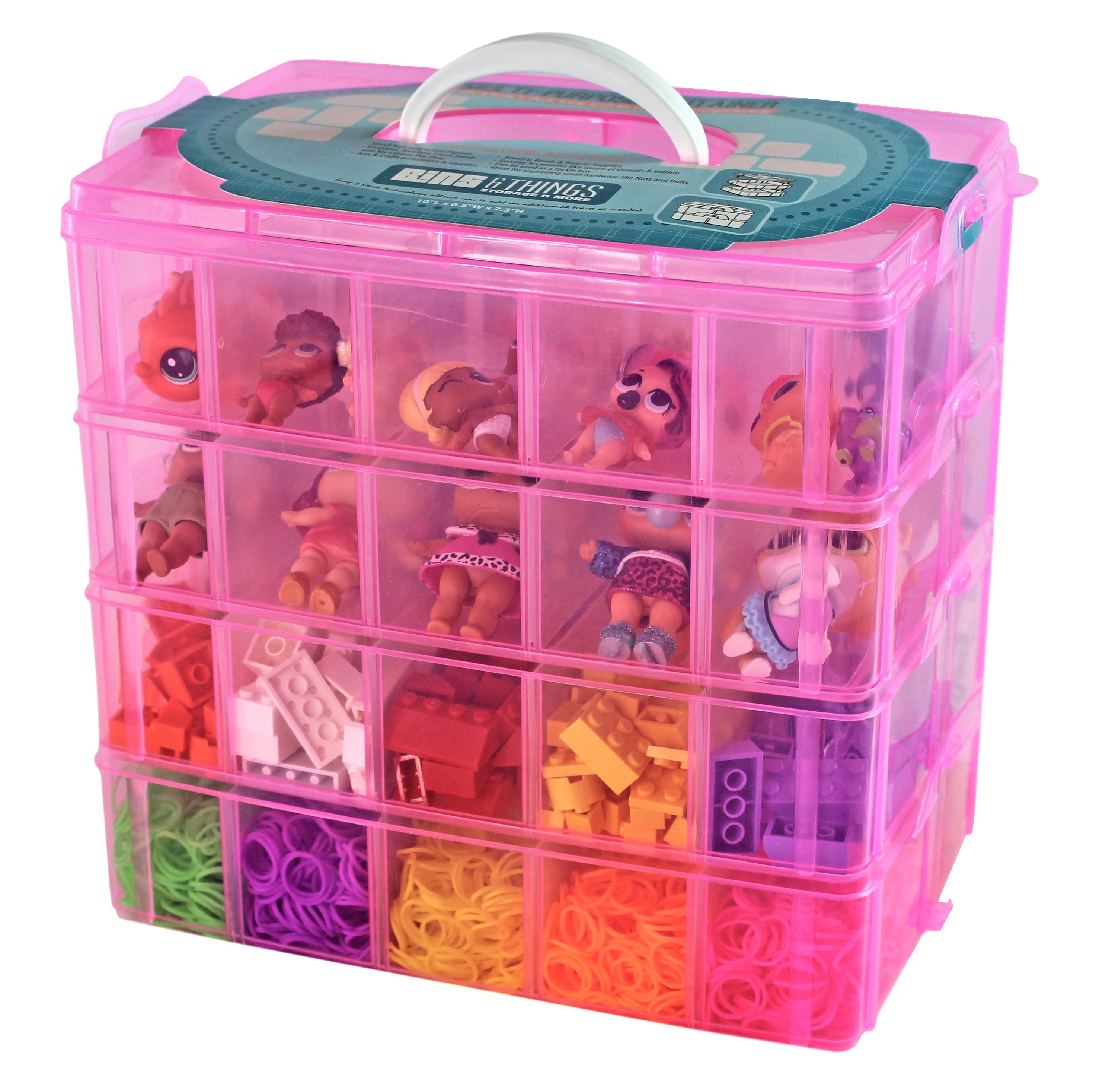 Bins & Things Storage Container with 40 Adjustable Compartments for