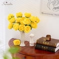thumbnail image 4 of Rosas Artificiales Serwalin 20 unidades Amarillas Tacto Real 50 cm, 4 of 9