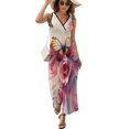thumbnail image 1 of Vestido De Noche De Lujo Sin Mangas Para Mujer, Rose Vestido De Fiesta, 1 of 5