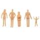thumbnail image 4 of 50pcs / Set 60mm Miniatura Figuras Sin Modelo 1:30 Escala O Sunnimix Figuras humanas en miniatura, 4 of 8