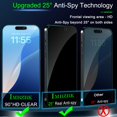 thumbnail image 2 of Protector de pantalla IMBZBK para iPhone 17 Pro Max de 6.9" con privacidad, 2 of 7