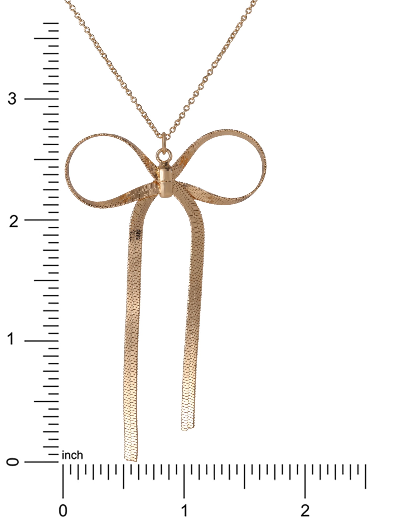 Celebrity Pink Women’s Bow Pendant Necklace