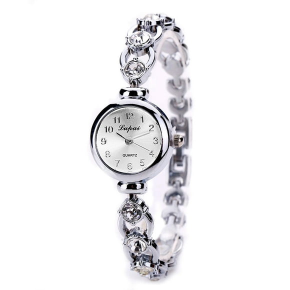 HBFAGFB Watches for Women Fashion Dress Stainless Steel Water Proof Bracelet Ladies Watches Silver