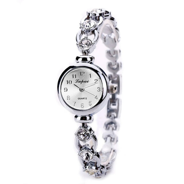 HBFAGFB Montres pour Femmes Mode Robe Acier Inoxydable Bracelet Étanche Montres pour Dames Argent