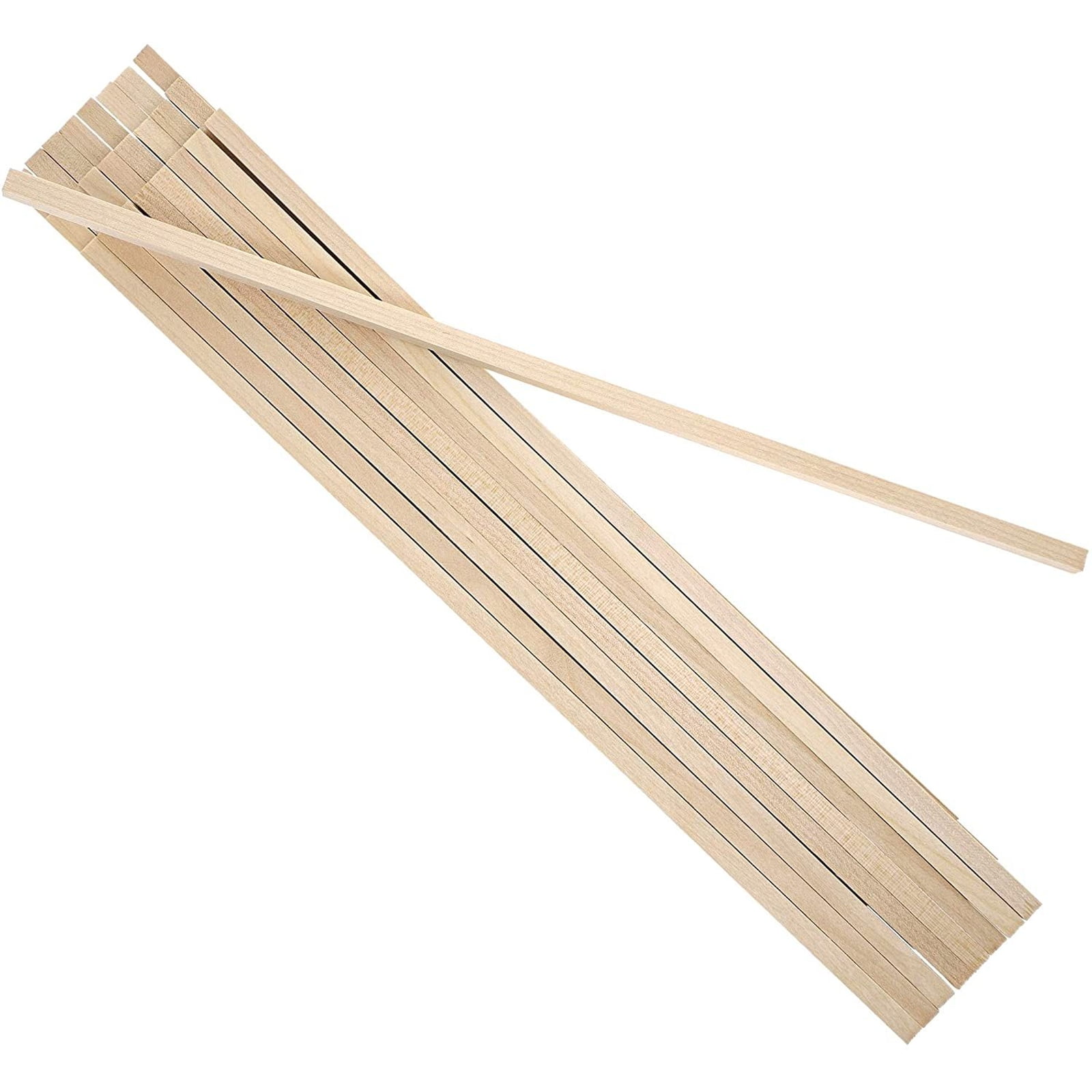 24 Pack Square Wood Dowel Rods for DIY Crafts, 12 Inches