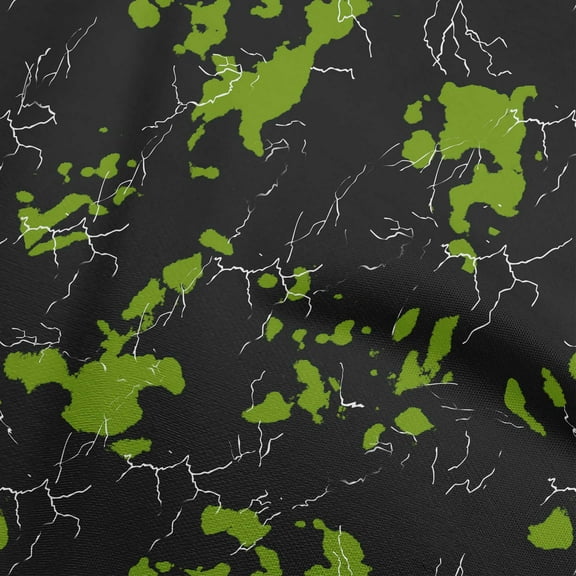 oneOone Polyester Spandex Green Fabric Abstracts Sewing Craft Projects Fabric Prints By Yard 56 Inch Wide