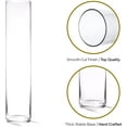 thumbnail image 5 of 4E's Novelty 16" Cylinder Glass Vase – Elegant Clear Glass Vase for Flowers, Candles & Decor, 5 of 6