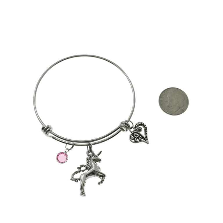 Horse Bangle Bracelet in Stainless Steel. Little Girls Jewelry. Horse  Gifts. Horseshoe. Little Girls Jewelry. Little Girls Bracelet
