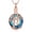 Rose Gold-Blue, variant on Circle of Life Urn Cremation Jewelry Crystal Tree of Life With Small Heart Memorial Keepsake Urn Locket Pendant Heart Memorial Urn Keepsake Jewelry