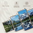 thumbnail image 6 of Elephant Stock Shuksan Lake Reflection Wall Art - Horizontal Multi Panel Canvas - Living Room Wall Decor - Nature Multi Panel - Gray And Blue Decor - 74" x 34", 6 of 8