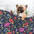 thumbnail image 3 of Yiaed Floral Print Dog Blankets-Cat Blanket Washable for Couch Protection,Puppy Blanket, Soft Plush Reversible Throw Furniture Protector-Large, 3 of 8
