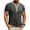 Dark Gray, variant on Mens Henley Shirts Short Sleeve Button Basic T-Shirts Summer Vintage T Shirts with Pocket Blue M