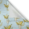 thumbnail image 6 of Ambesonne Fruit Valance & Curtain, Pastel Design Banana Images, 55"x36", Pale Blue Yellow and Cream, 6 of 7