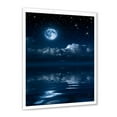 thumbnail image 2 of Designart 'Full Moon Night in Cloudy Sky I' Nautical & Coastal Framed Art Print, 2 of 4