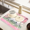 thumbnail image 6 of Ryvnso Horse in Peach Forest Dish Drying Mat for Kitchen Countertop 16x18 Small Dish Pad Drainer Rack Dish Sink Mats, 6 of 7
