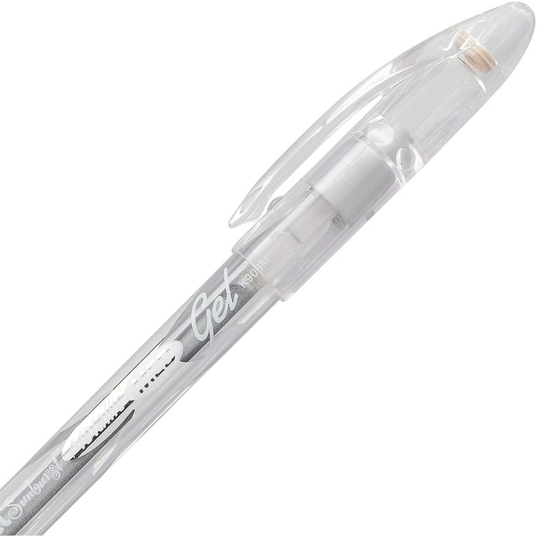 Pentel Arts Pentel Sunburst Metallic Color Permanent Gel Pens - Medium Pen Point - 0.8 mm Pen Point Size - Refillable - Gold, Silver Gel-based Ink - 2 / Pack Pentel Arts Pentel Sunburst Metallic Color Permanent Gel Pens - Medium Pen Point - 0.8 mm Pen Point Size - Refillable - Gold, Silver Gel-based Ink - 2 / Pack