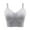 Gray, variant on CFLVAEK Plus Size Spaghetti Strap Sports Bras for Women High Impact Wireless Bra Seamless Beauty Back Workout Bras Quick Dry Yoga Running Longline Bras Size XXL