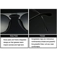thumbnail image 6 of Round Sunglasses Women Men Vintage Circle Eyewear Plastic Sun Glasses Shades, 6 of 8