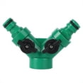 thumbnail image 2 of Two Way Pipe Divider, Large-Scale Agricultural Irrigation Water Tap Adapter Hose Separator Hose Splitter, For Lawns Gardens, 2 of 8