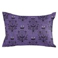 thumbnail image 2 of Halloween Throw Pillow Covers, Purple Black Haunted Ghost Fall Autumn Soft Breathable Pillow Cases with Invisible Zipper for Sleeping, Body Pillowcases for Couch Bed Sofa Chair 24x36 Inches, 2 of 6