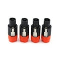 thumbnail image 1 of Audio 4PCS NL4FC Male Plug Speaker Audio Cable Cord Adapter Male Plug Connector Orange, 1 of 3