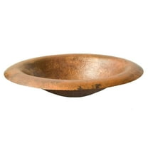Native Trails Cps86 Maestro Lotus 18" Oval Copper Drop In Bathroom Sink - Copper