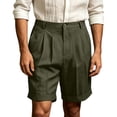 thumbnail image 2 of Jaunzuar Mens Summer Shorts Button Solid Color Golf Shorts Casual Loose Work Shorts with Pockets L, 2 of 8