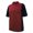 Wine/Black, variant on Monterey Club Men's Stretch Cotton Contrast Pique Golf Polo Shirt #1033