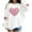White, variant on AHTJRT Girl's Love Heart T-Shirt Loose Fit Crewneck Sweashirt Graphic Print Tee Tops Valentine's Day Tops Happy Family Festival Gifts Hot Pink 2-3 Years