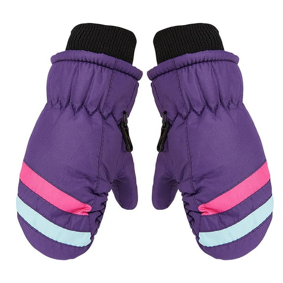 Childrens Insulated Winter Sports Gloves for Outdoor Skiing and Cycling Activities with Warm Thermal