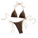 thumbnail image 2 of Traje de baño para mujer, bikini de moda de color liso con tirantes divididos, conjunto de dos piezas, trajes de baño para mujer, conjuntos de bikini para mujer, trajes de baño bikini para mujer, 2 of 3