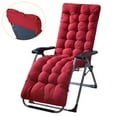 thumbnail image 2 of Zorpupoa Indoor Outdoor Lounge Chair Cushion, 71x22x4" Plus Thickened Rocking Chair Cushion, Red, 2 of 10