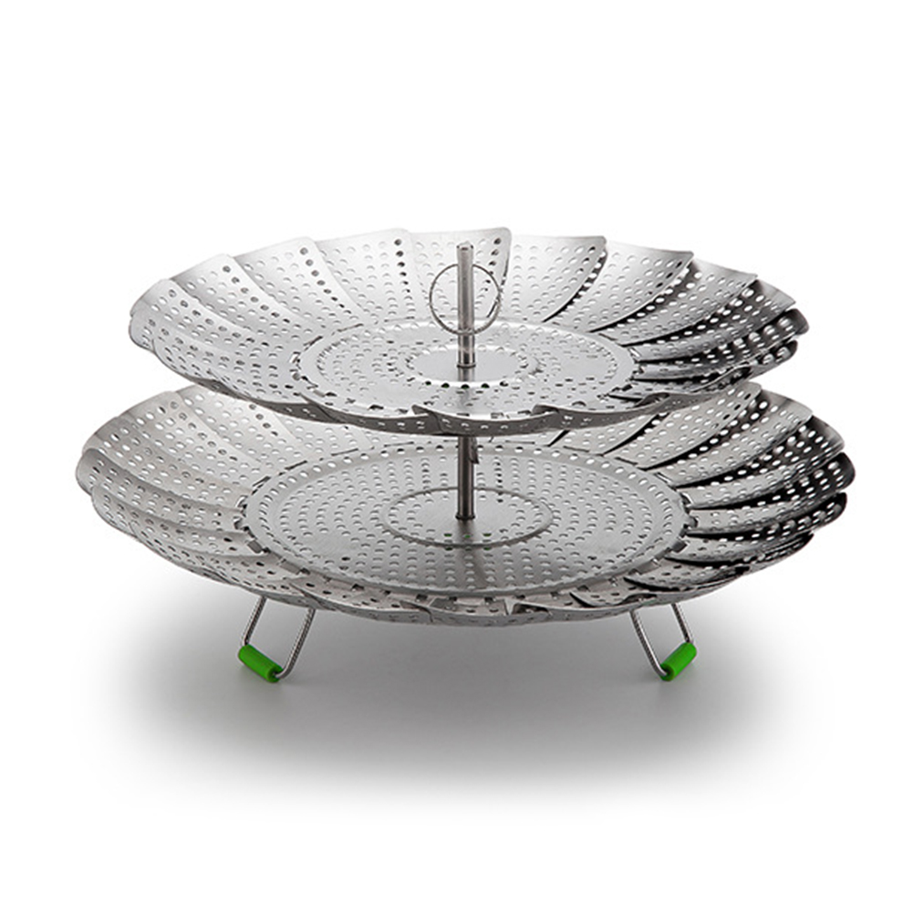 double decker food steamer