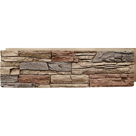 

HYYYYH Faux Stacked Stone Panel 41 x 11.25 in Desert Sunrise Color for Do It Yourself Friendly Home Improvement Projects