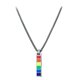 thumbnail image 2 of Acero inoxidable Bar/perro etiqueta colgante collar, iris lesbianas joyería , Color acero Fernando collares de mujer, 2 of 8