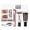 Black, variant on Eyebrow Tinting Kit, Eyebrow Dye for Women Waterproof Long-Lasting, Eye Brow Tinting Kit Makeup & Dyeing Set for Defined Brows (Light Brown)