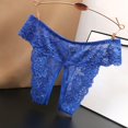thumbnail image 3 of Seductive Women's Open Crotch Lace Panties - Low Waist, Plus Size (XL-XXXXL), Flower Embroidery, Sexy&Club Daily Wear, 3 of 3