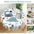 thumbnail image 5 of Cute Dinosaur Round Table Cloth 60 Inch,Hand Drawn Tablecloth Waterproof Stain Wrinkle Resistant Washable Circle Table Cover for Home Kitchen Dining Room Party Outdoor Picnic, 5 of 6