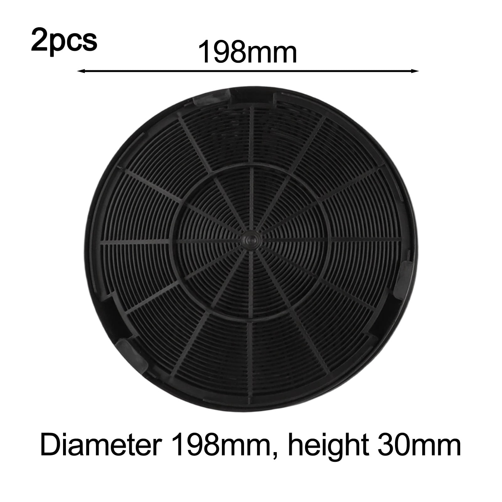 2PCS Activated Carbon Kitchen Range Hood Filter Accessories 198*30mm