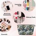 thumbnail image 3 of Picia Hawaiian Style Printed Leather Travel Toiletry Bag,Cosmetic Organizer, Makeup Travel Bag, Durable Travel Pouch, Compact Toiletry Bag, Travel Accessories, 3 of 6