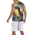 thumbnail image 2 of Naloa Sunshine Jungle Dinosaur Basketball Jersey Reversible Men's Mesh Athletic Sports Shirts Training Practice S-4XLXX-Large, 2 of 6