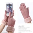 thumbnail image 4 of Guantes de mujer YONGSHENG Otoño Invierno Mitones cálidos peludos dedo completo, 4 of 5
