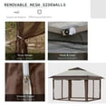 thumbnail image 5 of Outsunny 12' x 12' Beige Pop Up Outdoor Canopies, UV Protection, 5 of 9