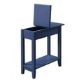 thumbnail image 4 of Pemberly Row Table d'Appoint Contemporaine à Dessus Rabattable en Bois Bleu, 4 of 4