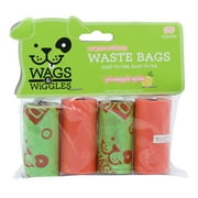Wags & Wiggles Large Scented Dog Waste Bags, Pineapple Scented Dog Poop Bags - 60 Count