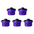 thumbnail image 1 of Cubos Halloween Con Adornos Paja Calabaza para () Morado, 1 of 4