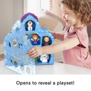 Disney Frozen Castle Playset with 9 Fisher-Price Little People Figures, Carry Along Castle Case